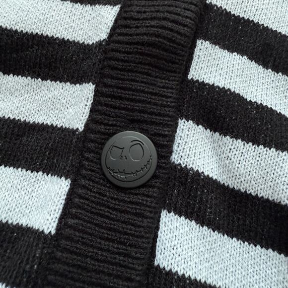 Her Universe Nightmare Before Christmas Patch Stripe Cardigan Zero Jack Sally - Picture 8 of 11